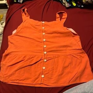 Orange Large Top